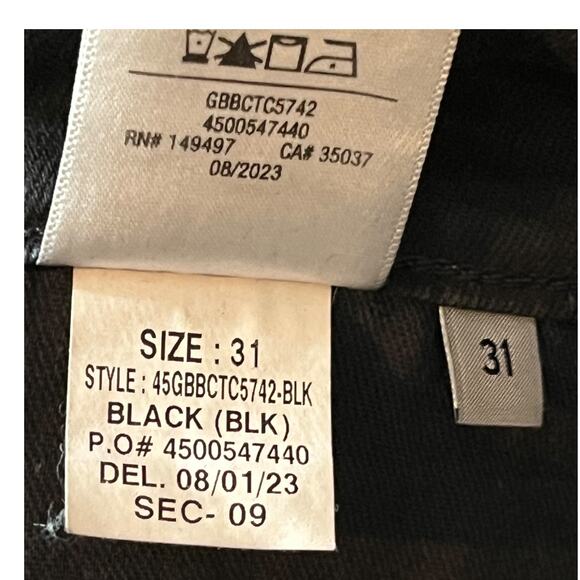 Joe's Jeans high rise bootcut coated black size 31 - Picture 7 of 7